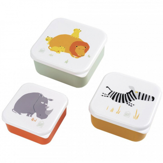 maison petit jour lunchbox set de savanne - 3st