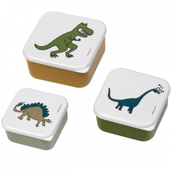 petit jour lunchbox set dinosaurus - 3st