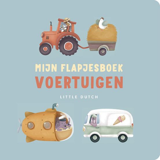 mercis publishing little dutch mijn flapjesboek - voertuigen 