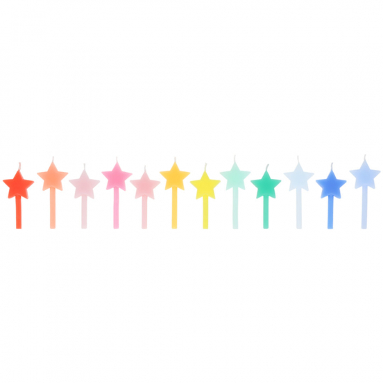 meri meri feestkaarsjes sterretjes regenboog - 12st