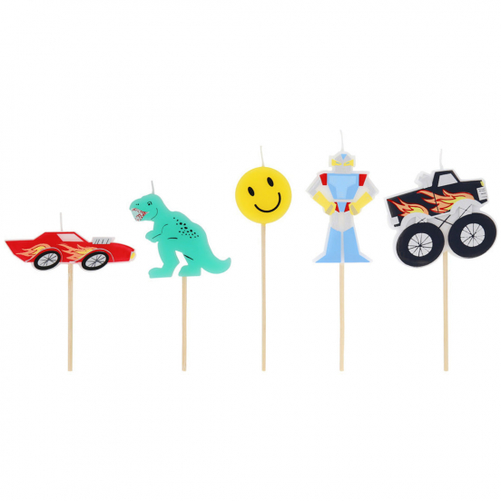 meri meri feestkaarsjes toybox icon - 5st