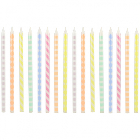 meri meri tafelkaarsen patroon - pastel - 16st