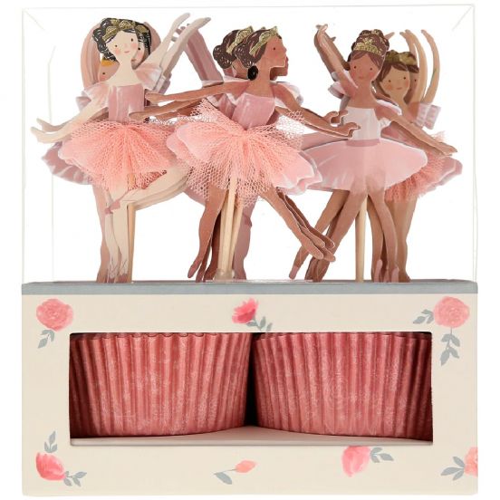 meri meri cupcake set ballerina - 24st