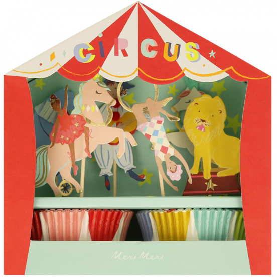 meri meri cupcake set circus