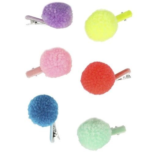 meri meri haarspeldjes pompoms - 6st