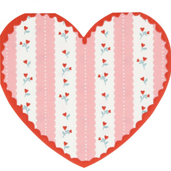 meri meri servetten vintage rose - 16st 