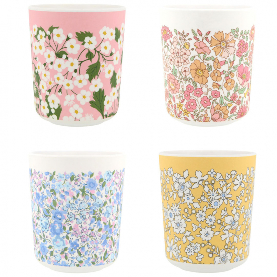 meri meri bekers herbruikbaar liberty - 4st