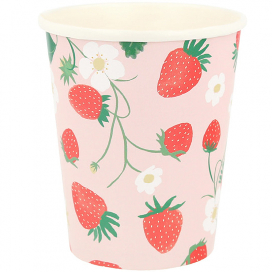meri meri bekers strawberry - 8st