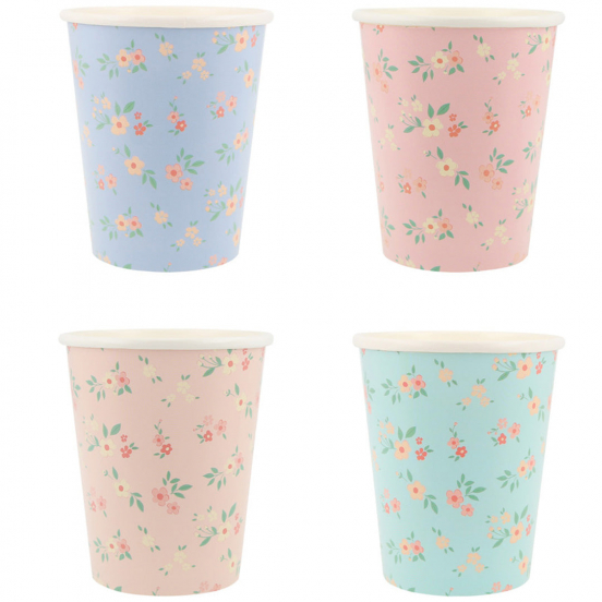 meri meri bekers vintage ditsy - 8st