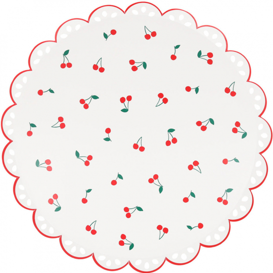 meri meri borden cherry - large - 8st