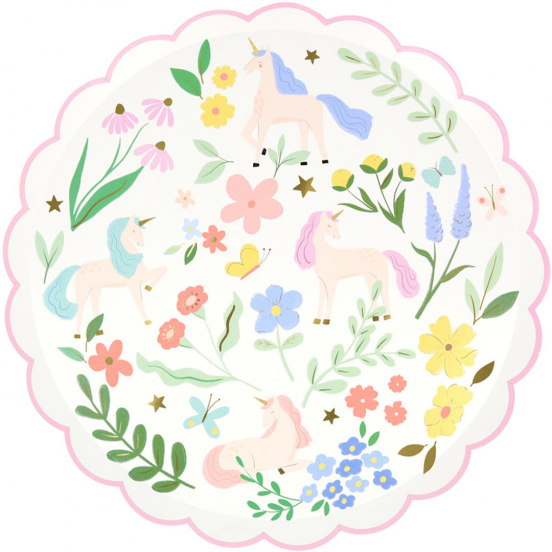 meri meri borden meadow unicorns - small - 8st