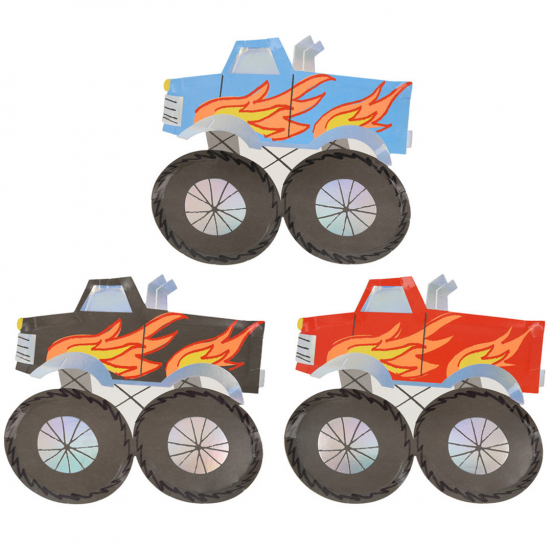 meri meri borden monster truck - 8st