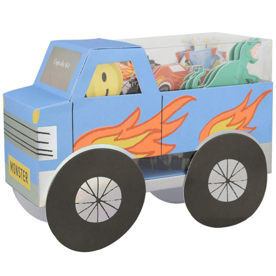 meri meri cupcake set monster truck - 24st
