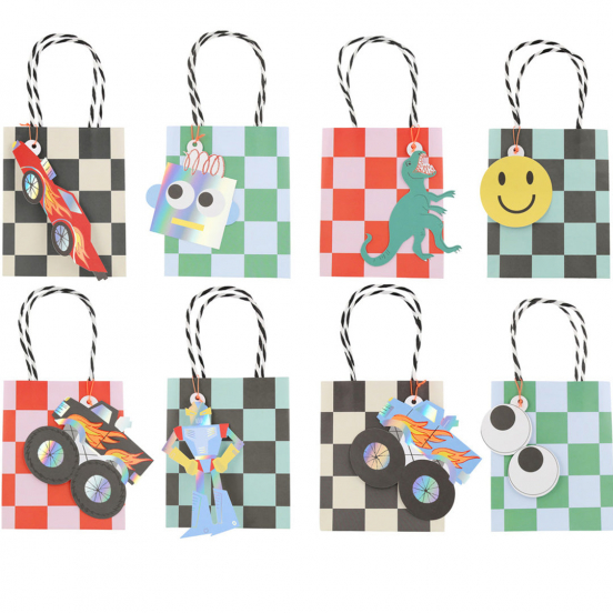 meri meri feesttasjes toybox icon - 8st