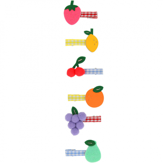 meri meri haarclips fruit - 6st