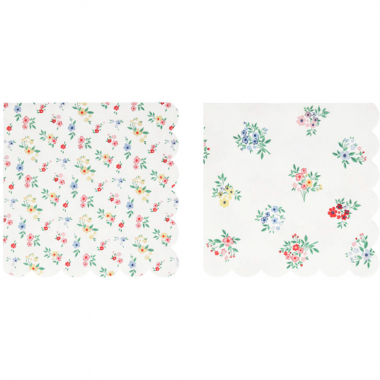 meri meri servetten ditsy posy - large - 16st