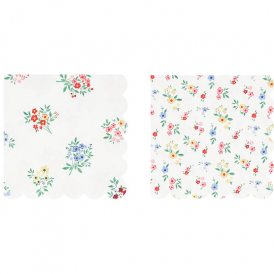 meri meri servetten ditsy posy - small - 16st