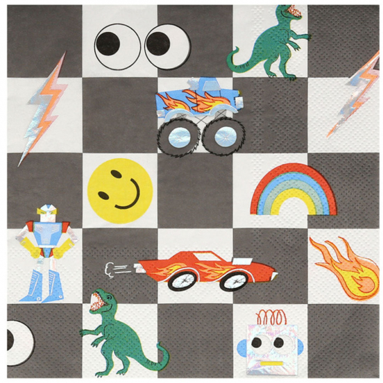 meri meri servetten toybox icon - large - 16st