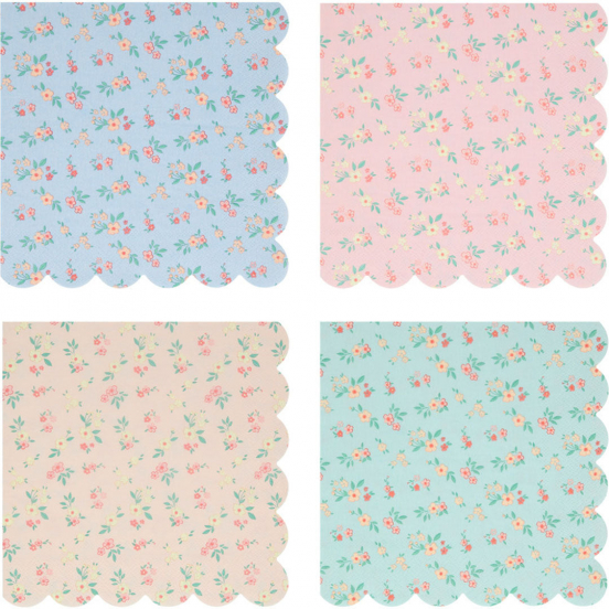 meri meri servetten vintage ditsy - small - 16st