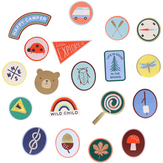 meri meri stickers camping adventure - 25st