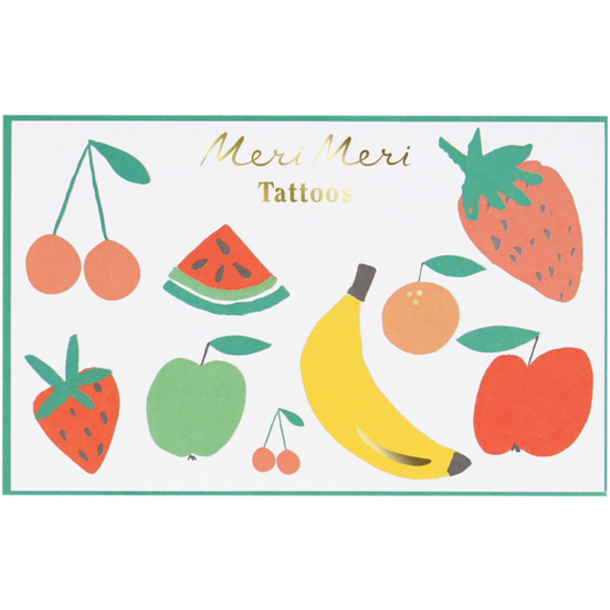 meri meri tattoos fruit