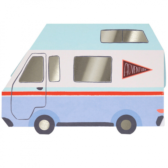 meri meri verjaardagskaart pop-up camper van