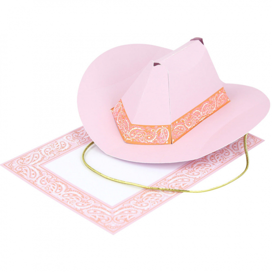 meri meri verjaardagskaart pop-up western hat