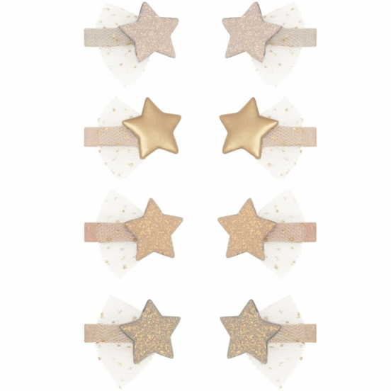 mimi & lula haarclipjes mini ballet star - shimmer - 8st 
