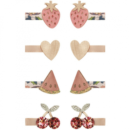 mimi & lula haarclipjes mini fruit - 8st 
