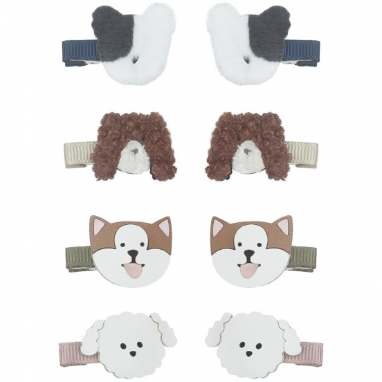mimi & lula haarclipjes mini puppy - 8st 