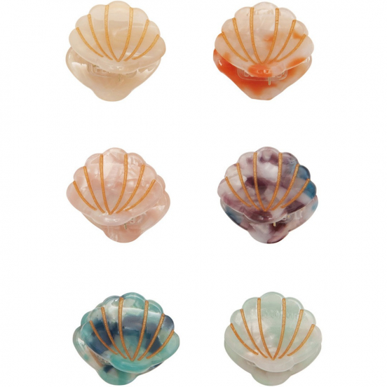 mimi & lula haarclips mini shell - 6st