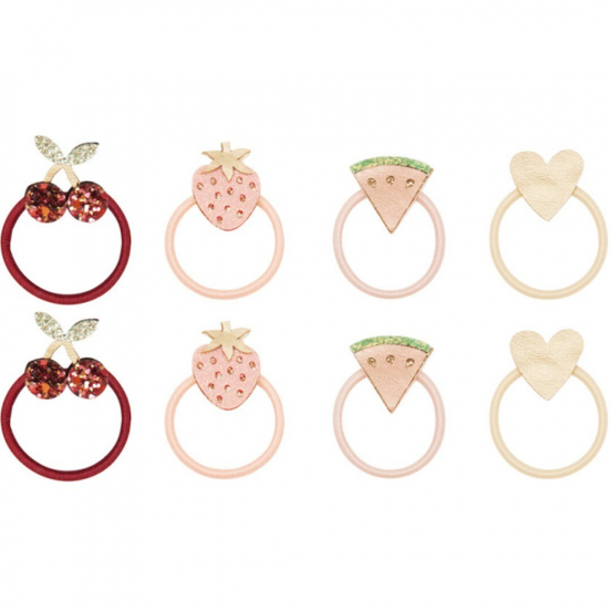 mimi & lula haarelastiekjes mini fruit - 8st