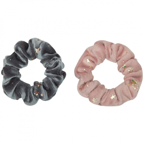 mimi & lula haarelastiekjes scrunchies velvet starry - 2st