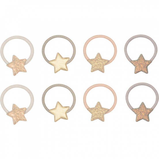 mimi & lula haarelastiekjes mini stellina sparkle - 8st