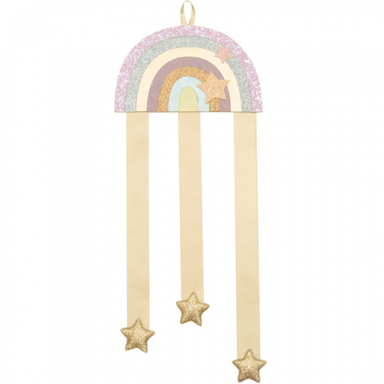 mimi & lula haarspeldhouder rainbow - metallic
