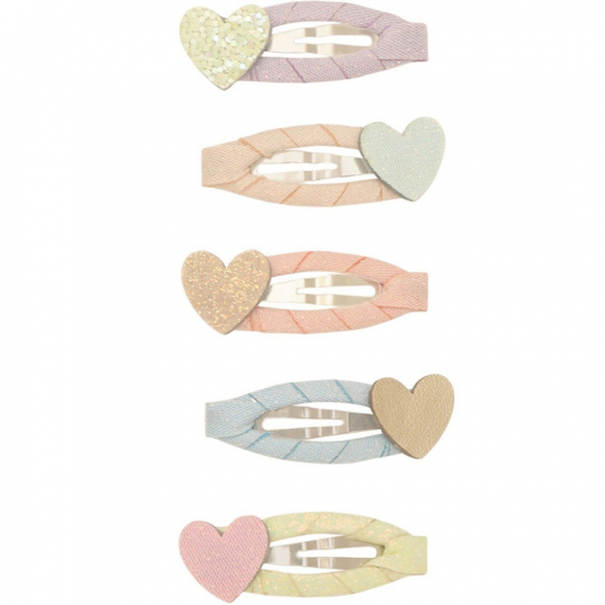 mimi & lula haarspeldjes mini dreamy hearts - 5st 