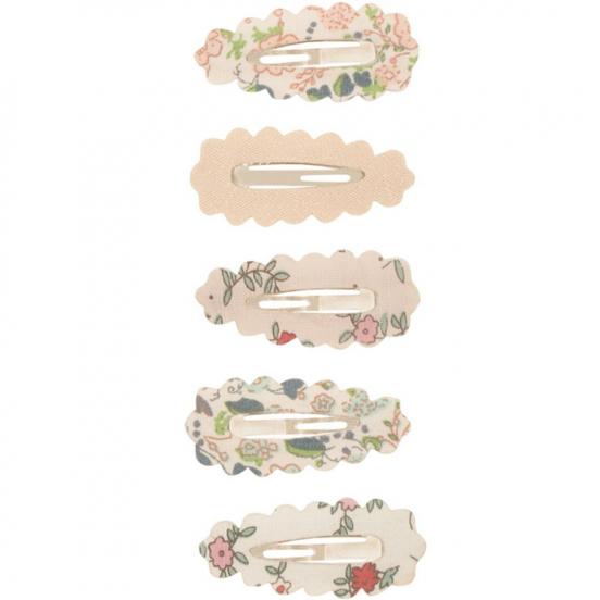 mimi & lula haarspeldjes mini scalloped floral - 5st 