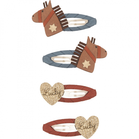 mimi & lula haarspeldjes paard - 4st