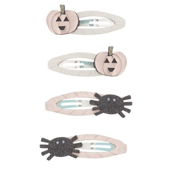 mimi & lula haarspeldjes pumpkin & spider - 4st