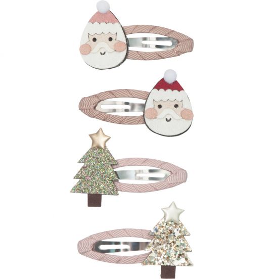 mimi & lula haarspeldjes santa & tree - 4st