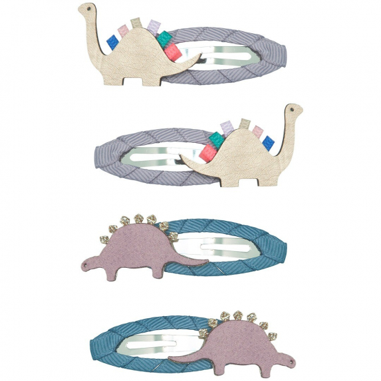mimi & lula haarspeldjes stegosaurus en brachiosaurus - 4st