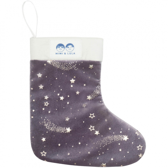 mimi & lula kerstsok haaraccessoires - lilac - 14st