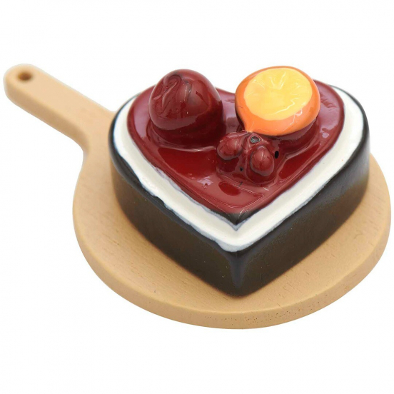 miniatuur taart hart - 2-delig