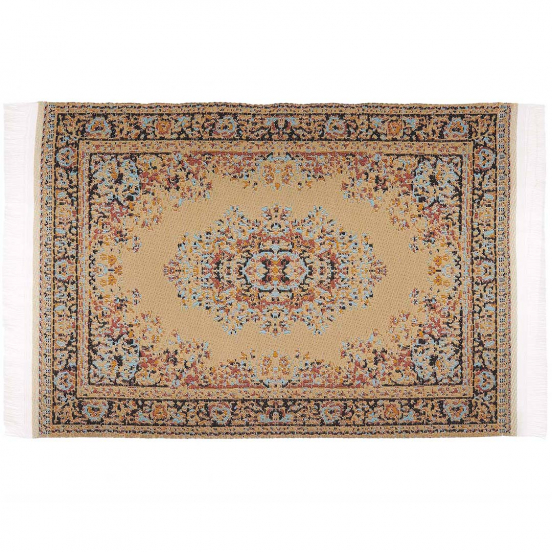 miniatuur tapijt beige - 16 cm