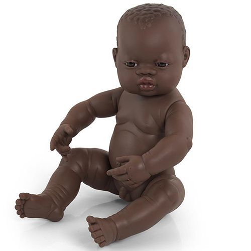 miniland babypop afrikaanse jongen - 40 cm