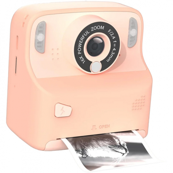 mob kindercamera met thermische printer - roze