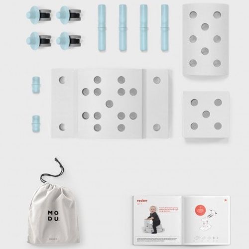 modu bouwset curiosity kit blauw