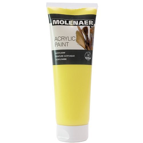 molenaer acrylverf lemon yellow - 250 ml