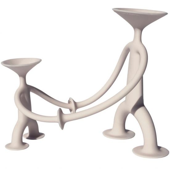 moluk speelfiguur met zuignappen oogi - 12 cm - beige
