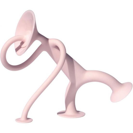 moluk speelfiguur met zuignappen oogi - 12 cm - roze